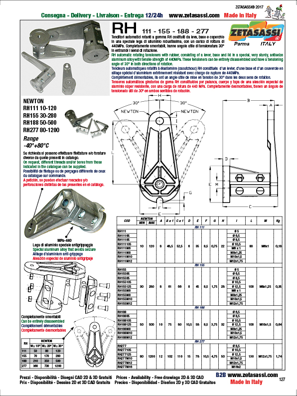 ROTARY TENSIONER ELEMENT